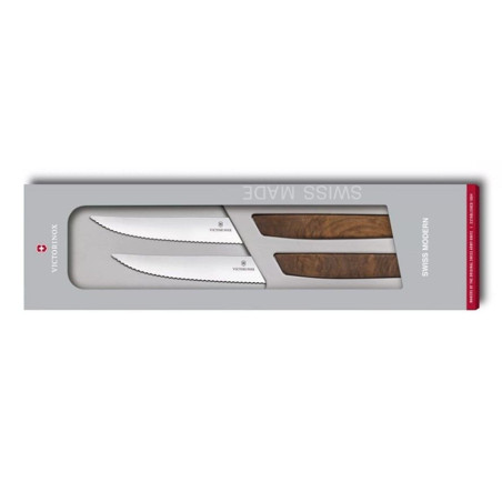 Juego de cuchillos de MESA "SWISS MODERN WOOD" VICTORINOX 6.9000.12WG por 104,14 €