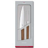 JUEGO DE TRINCHAR "SWISS MODERN WOOD" VICTORINOX 6.9091.2