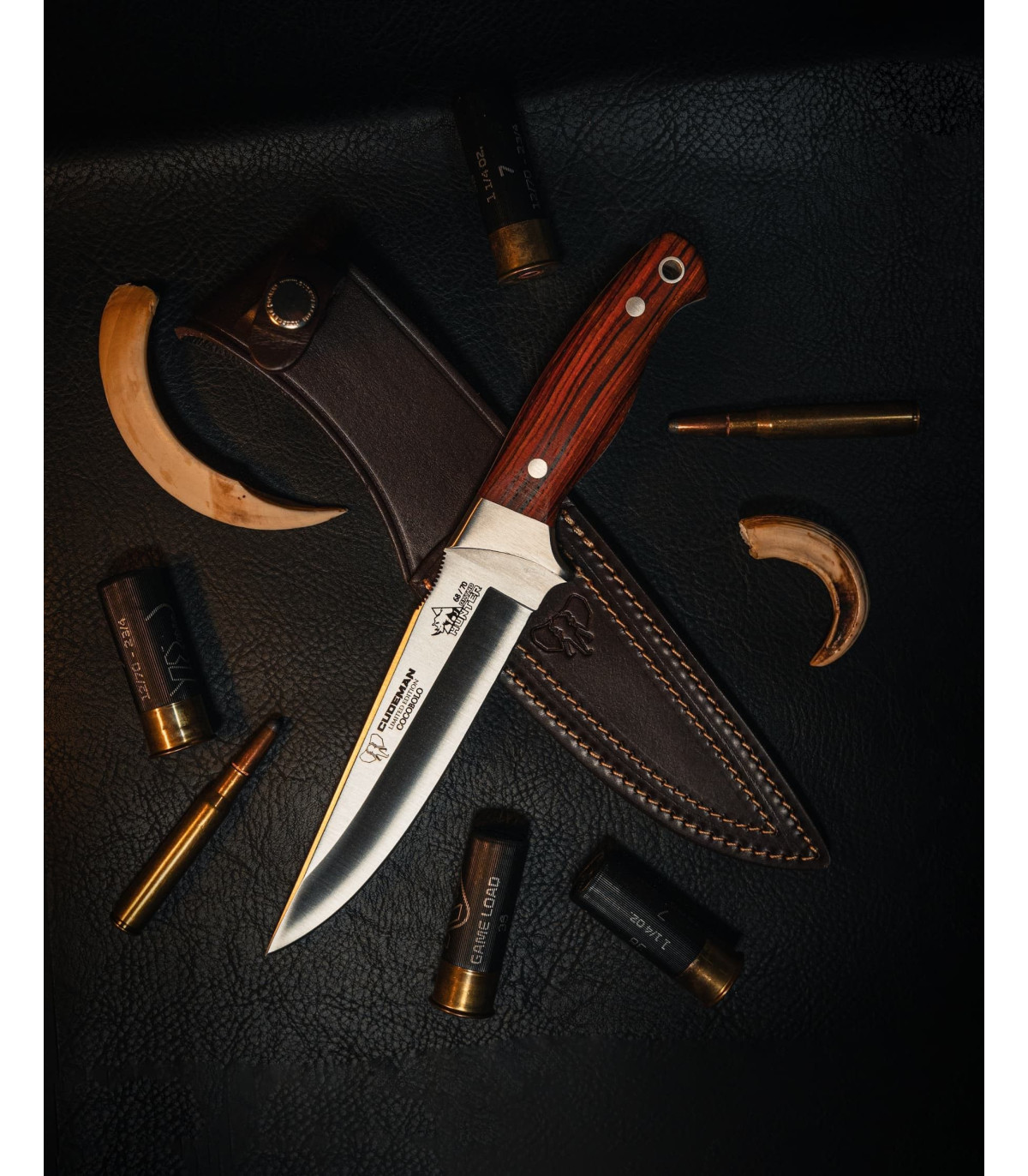 CUCHILLO DE CAZA "RHYNO HUNTER COCOBOLO" CUDEMAN 248K por 88,95 €