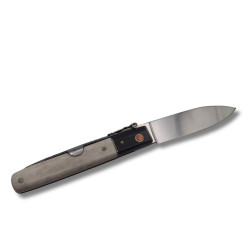 NAVAJA ARTESANA DE LUJO "MACHETE CIERVO PULIDO CON VIROLA" CELAYA CA-40