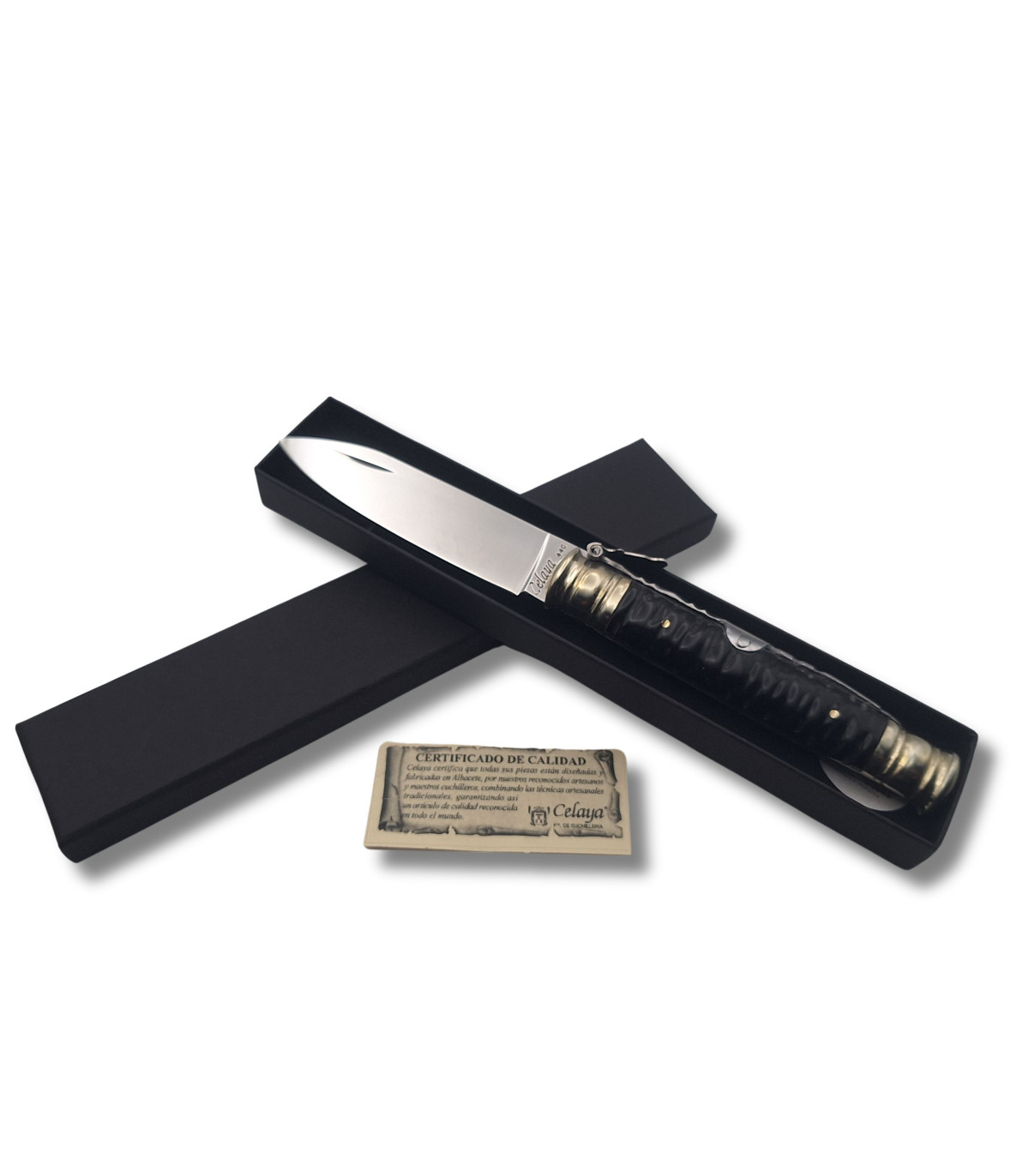 NAVAJA ARTESANA DE LUJO "MACHETE BUFALO LABRADO" CELAYA CA-63