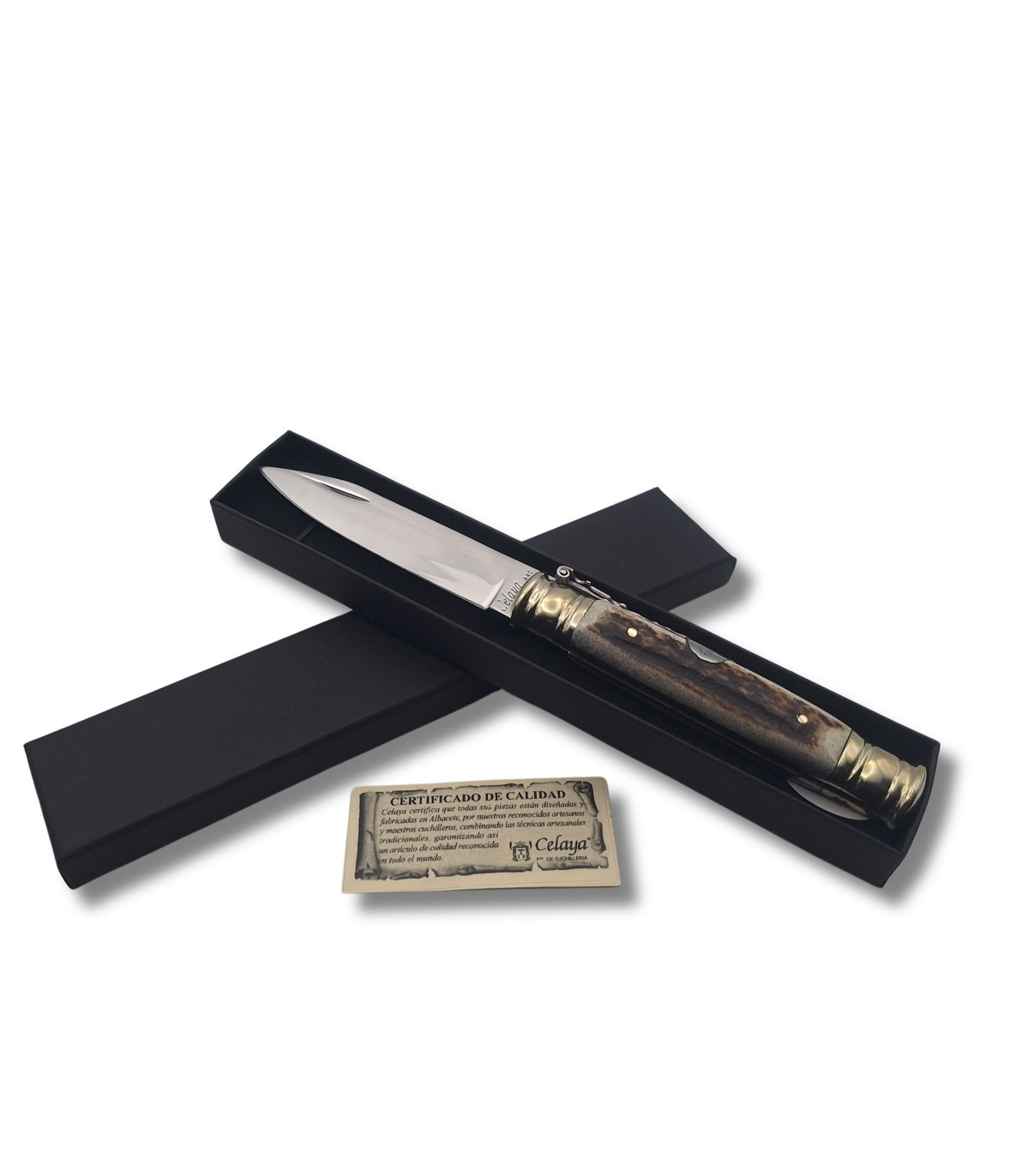 NAVAJA ARTESANA DE LUJO "MACHETE CIERVO" CELAYA CA-61 por 140,00 €