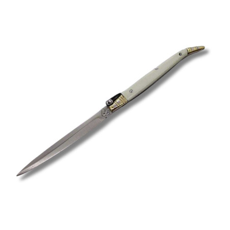 NAVAJA ESTILETE CELULOIDE BLANCO ISMAEL LAGUNA 18