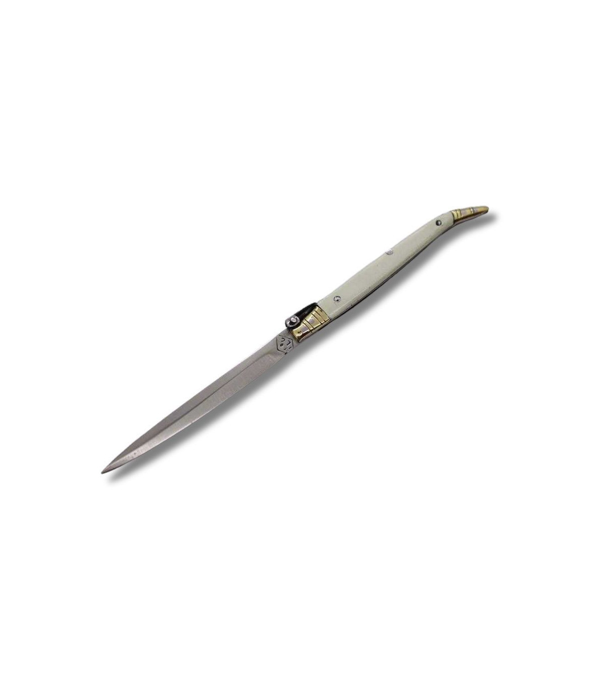 NAVAJA ESTILETE CELULOIDE BLANCO ISMAEL LAGUNA 18