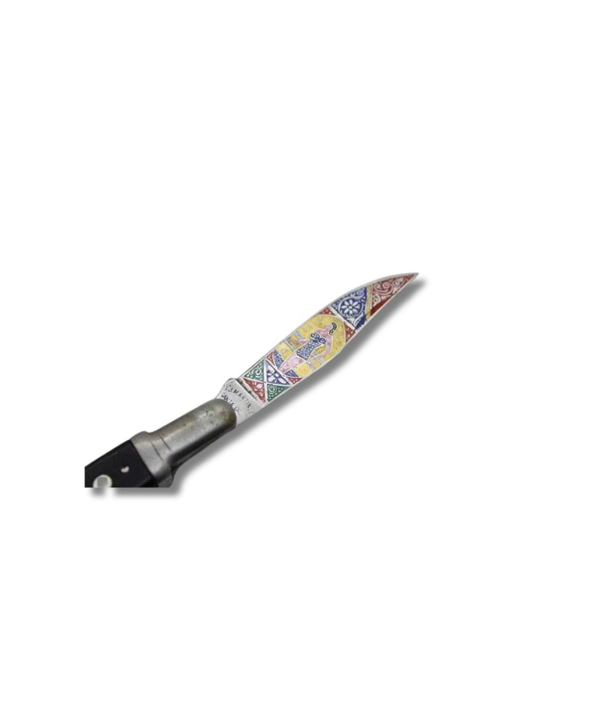 NAVAJA ÁRABE PISTÓN "GRABADO BAÑISTA" JJ.MARTINEZ 901C por 60,00 €