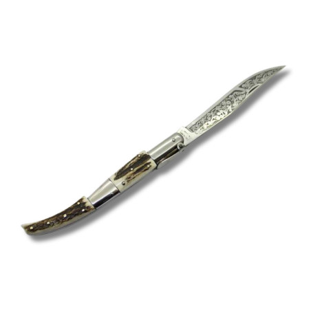 NAVAJA ARTESANA ÁRABE COLECCIÓN CIERVO GRABADA JJ.MARTINEZ 098C por 104,80 €