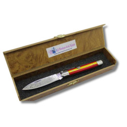 NAVAJA PERSONALIZADA ESPAÑA "REGALO DE NAVIDAD" JJ.MARTINEZ