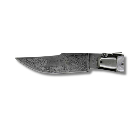 Navaja ESTAJE nacarado GRABADO CAZADOR JJ.MARTINEZ por 59,00 €