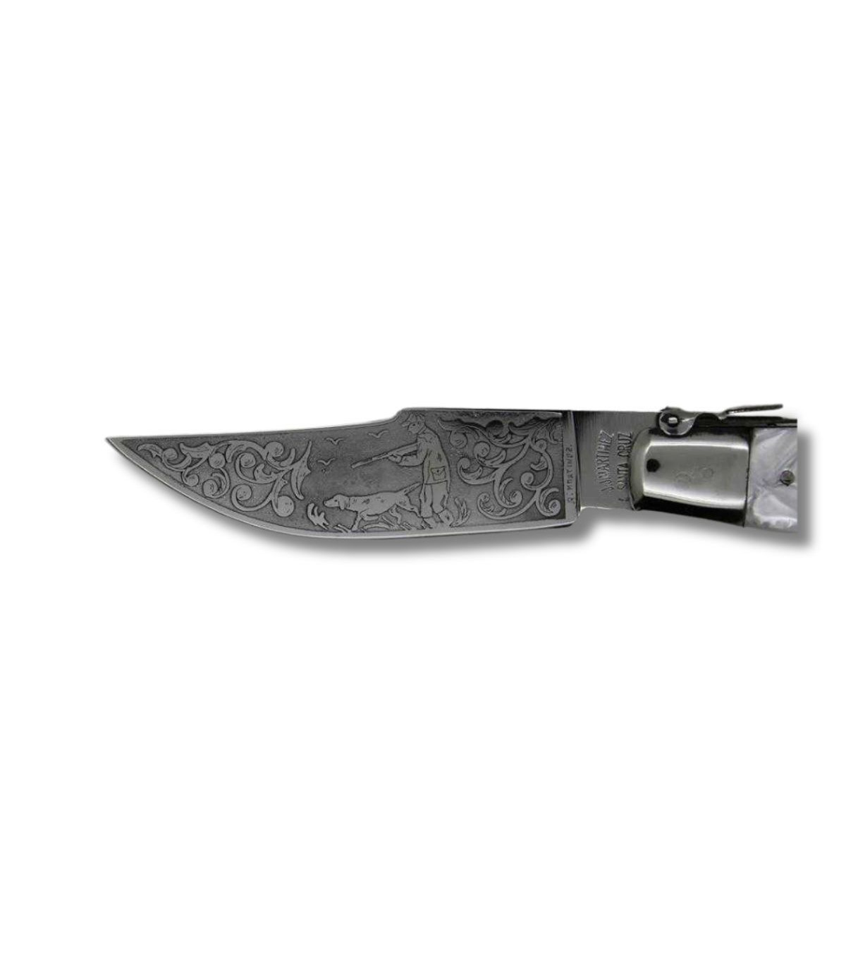 Navaja ESTAJE nacarado GRABADO CAZADOR JJ.MARTINEZ por 59,00 €
