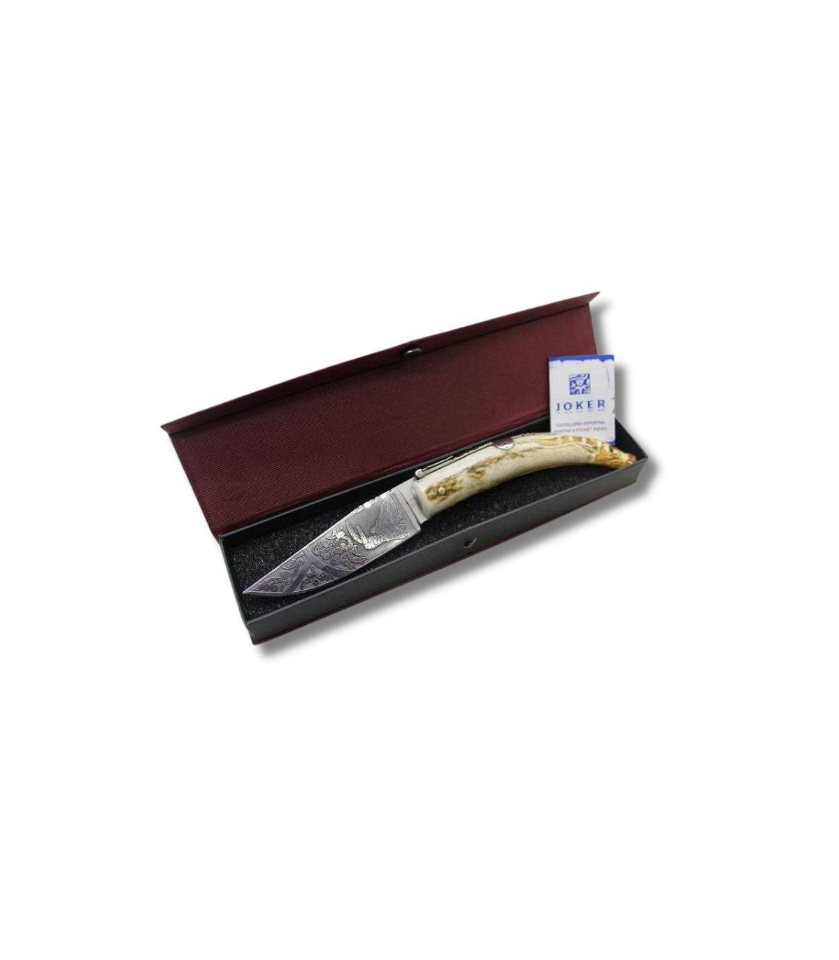 Navaja GRABADA "PUNTA DE CIERVO MACHO MONTES" JOKER NC141 por 116,70 €