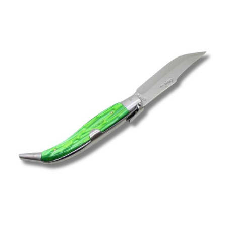 NAVAJA ARTESANA ALBACETEÑA ACRÍLICO VERDE CON VIROLA CELAYA 1120-PVE INOX por 18,70 €