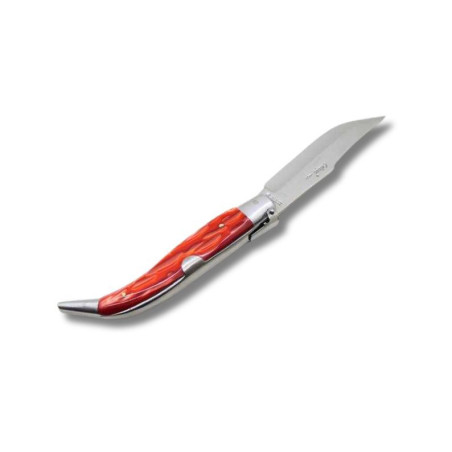NAVAJA ARTESANA ALBACETEÑA ACRÍLICO ROJO CON VIROLA CELAYA 1120-PRO INOX por 18,70 €