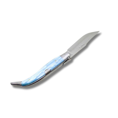NAVAJA ARTESANA ALBACETEÑA ACRÍLICO CELESTE CON VIROLA CELAYA 1120-PCE INOX por 18,70 €