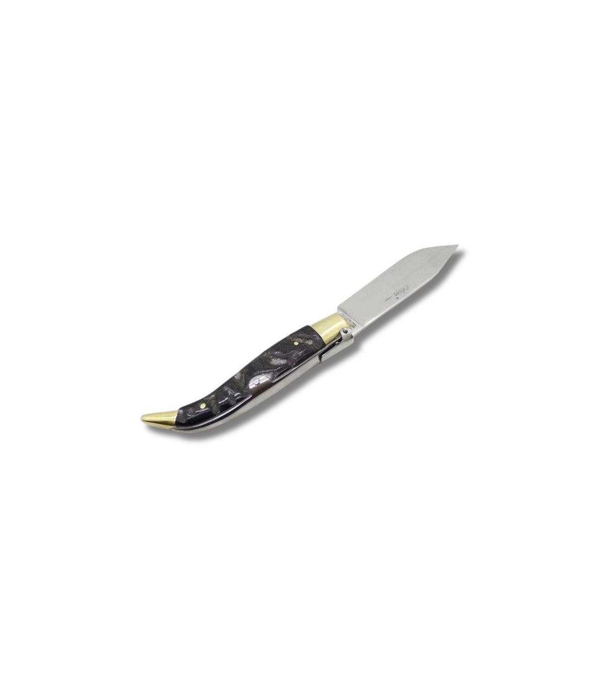 NAVAJA ARTESANA ALBACETEÑA PASTORA CARNERO CON VIROLA DE LATÓN CELAYA 1520-CA INOX por 41,60 €