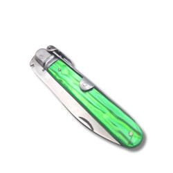 NAVAJA ARTESANA CELULOIDE VERDE R.BUSTOS 4B