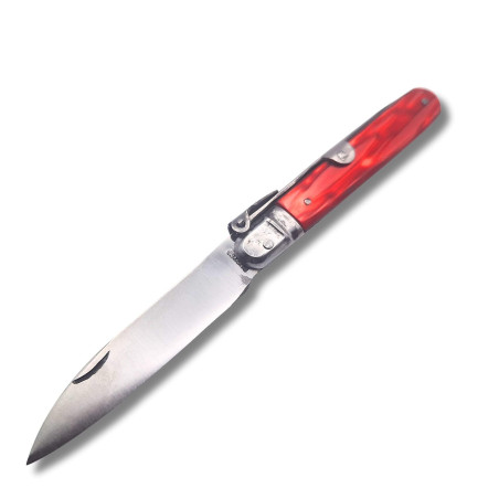 NAVAJA ARTESANA CELULOIDE ROJO R.BUSTOS 5