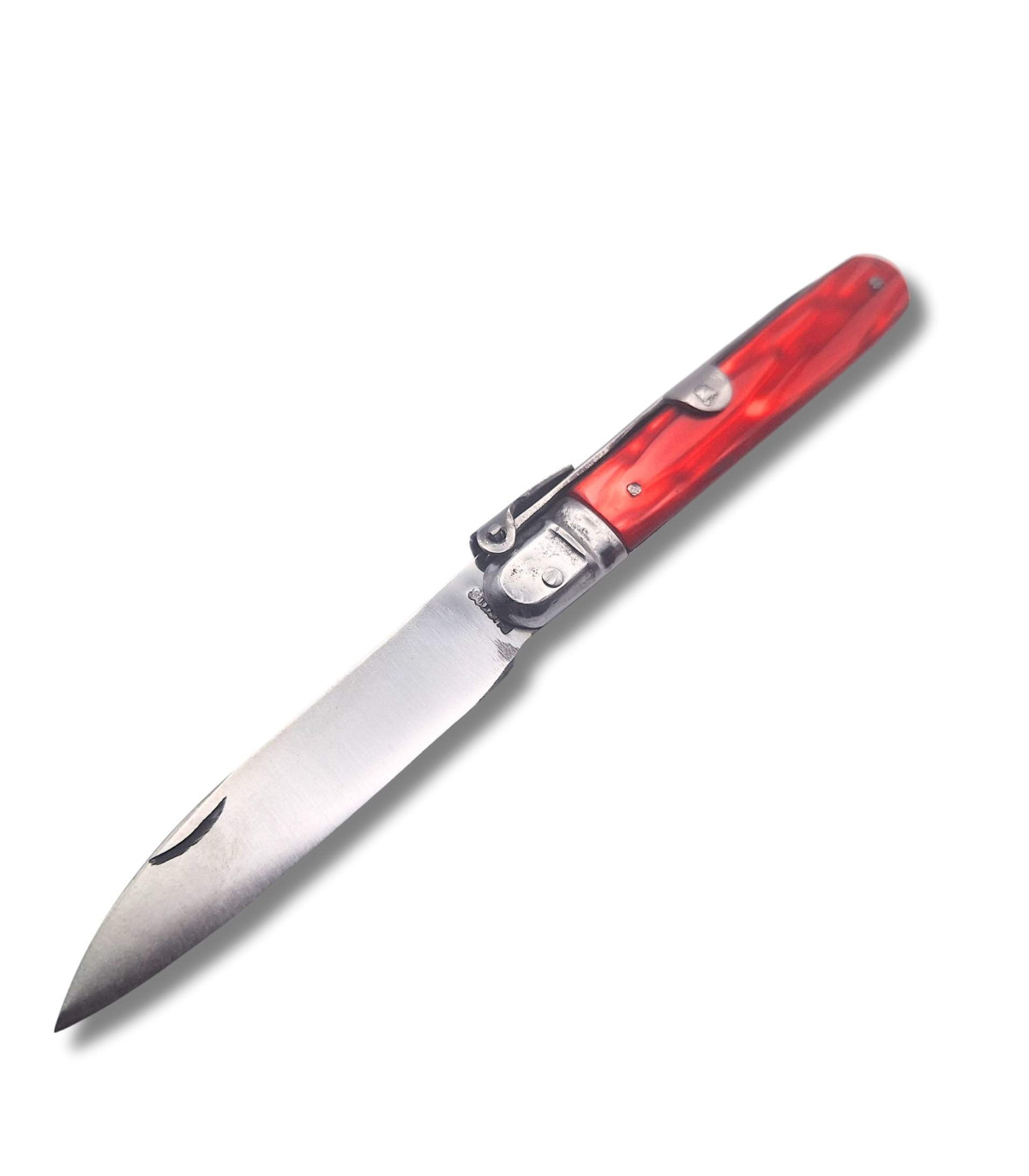 NAVAJA ARTESANA CELULOIDE ROJO R.BUSTOS 5