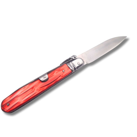 NAVAJA ARTESANA CELULOIDE ROJO R.BUSTOS 5A