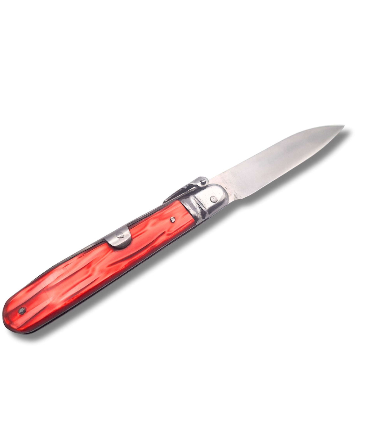 NAVAJA ARTESANA CELULOIDE ROJO R.BUSTOS 5A