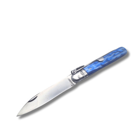 NAVAJA ARTESANA CELULOIDE AZUL R.BUSTOS 6