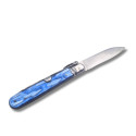 NAVAJA ARTESANA CELULOIDE AZUL R.BUSTOS 6A