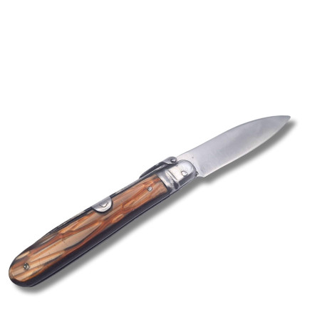 NAVAJA ARTESANA CELULOIDE MARRON R.BUSTOS 7A