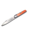 NAVAJA ARTESANA CELULOIDE NARANJA R.BUSTOS 10