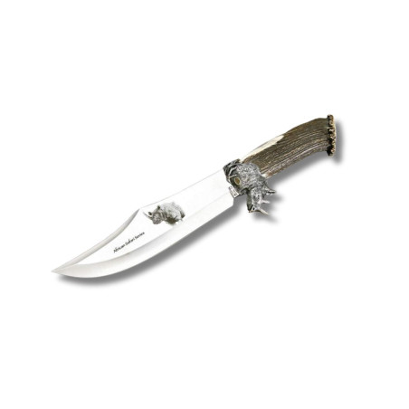 CUCHILLO DE LUJO "AFRICAN SAFARI SERIES RHINO"MUELA