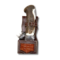 CUCHILLO DE LUJO "AFRICAN SAFARI SERIES RHINO"MUELA C