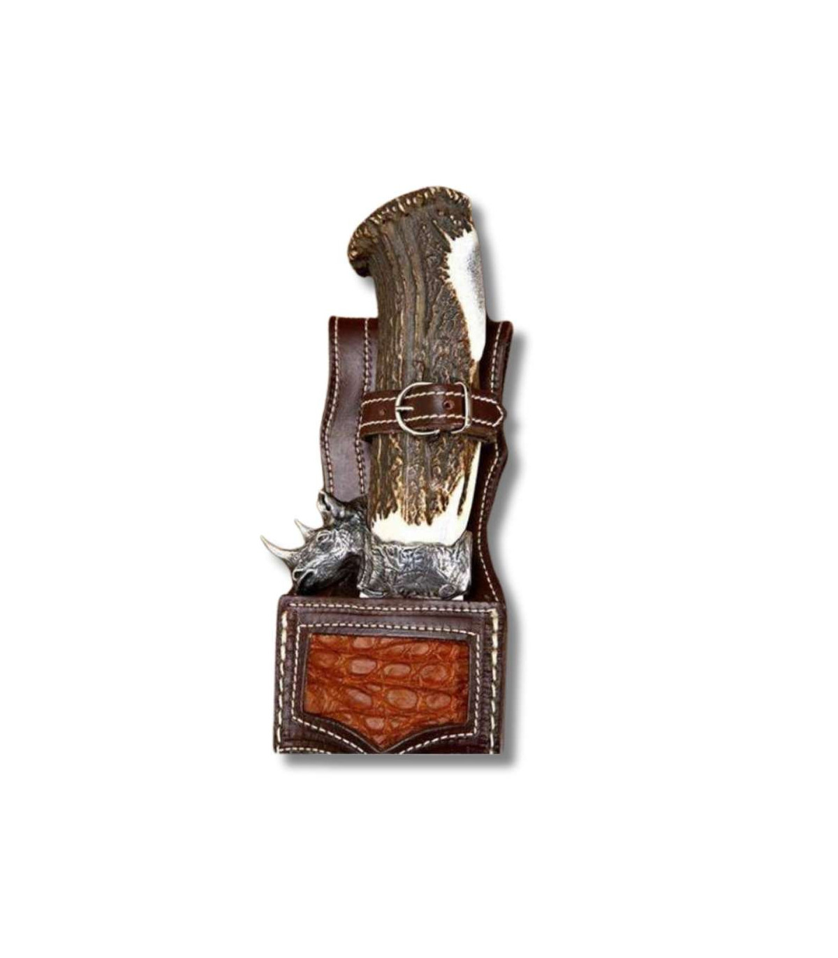 CUCHILLO DE LUJO "AFRICAN SAFARI SERIES RHINO"MUELA C