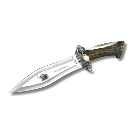 CUCHILLO DE LUJO "AFRICAN SAFARI SERIES BUFFALO" MUELA