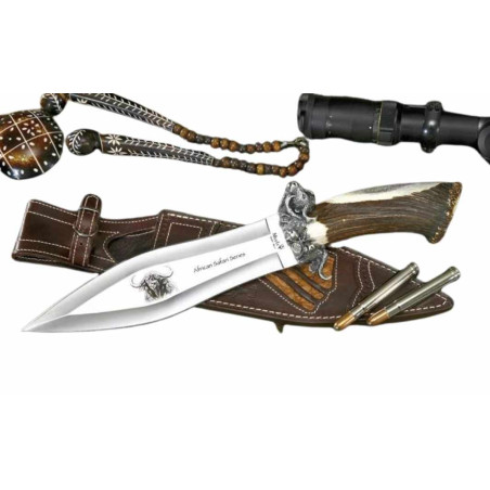 CUCHILLO DE LUJO "AFRICAN SAFARI SERIES BUFFALO" MUELA A