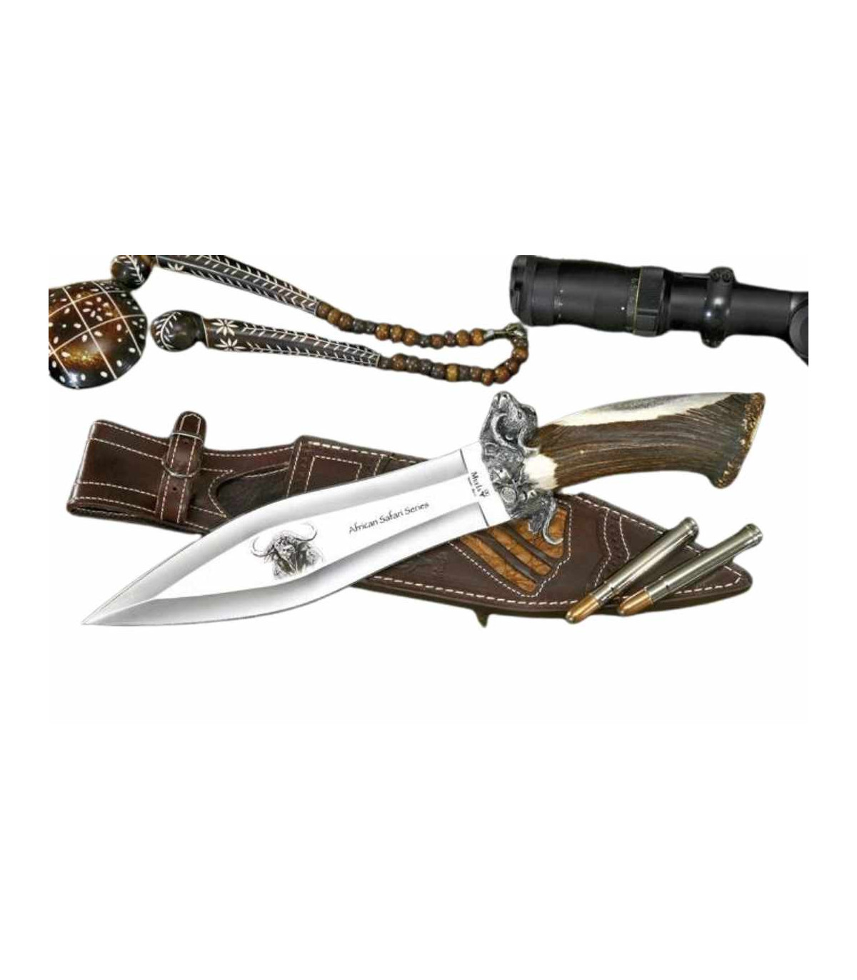 CUCHILLO DE LUJO "AFRICAN SAFARI SERIES BUFFALO" MUELA A