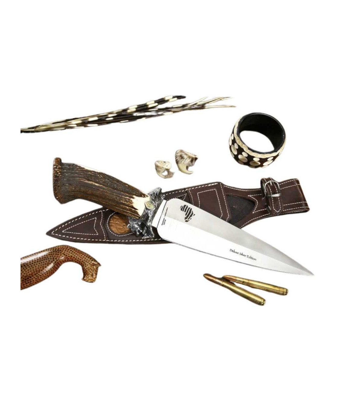 CUCHILLO DE LUJO "AFRICAN SAFARI SERIES LEOPARD" MUELA A