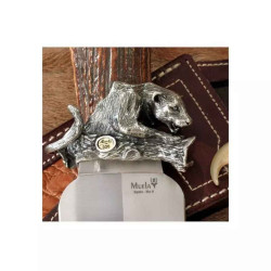 CUCHILLO DE LUJO "AFRICAN SAFARI SERIES LEOPARD" MUELA E