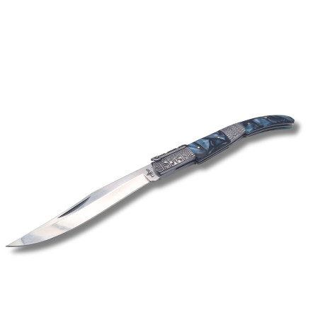 NAVAJA ARABE DECORADA ACRILICO AZUL THIRD N53AD