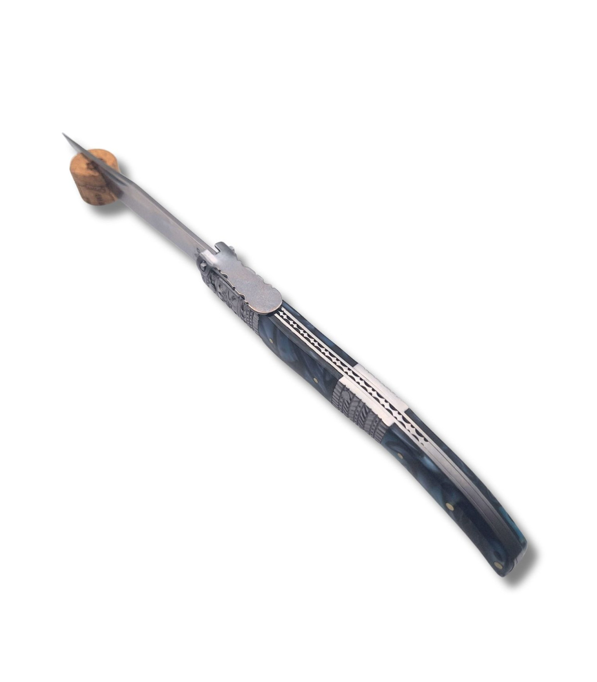 NAVAJA ARABE DECORADA ACRILICO AZUL THIRD N53AD B