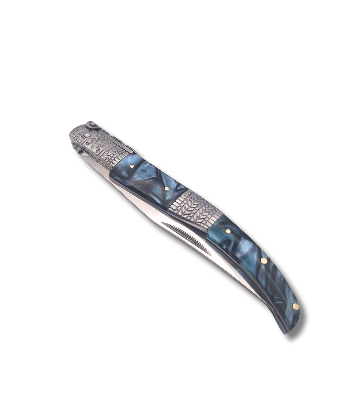 NAVAJA ARABE DECORADA ACRILICO AZUL THIRD N53AD C