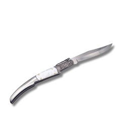 NAVAJA ARABE DE LUJO DECORADA ACRILICO BLANCO THIRD N49BD A