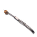 NAVAJA ARABE DE LUJO DECORADA ACRILICO BLANCO THIRD N49BD B