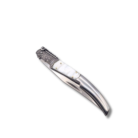 NAVAJA ARABE DE LUJO DECORADA ACRILICO BLANCO THIRD N49BD C