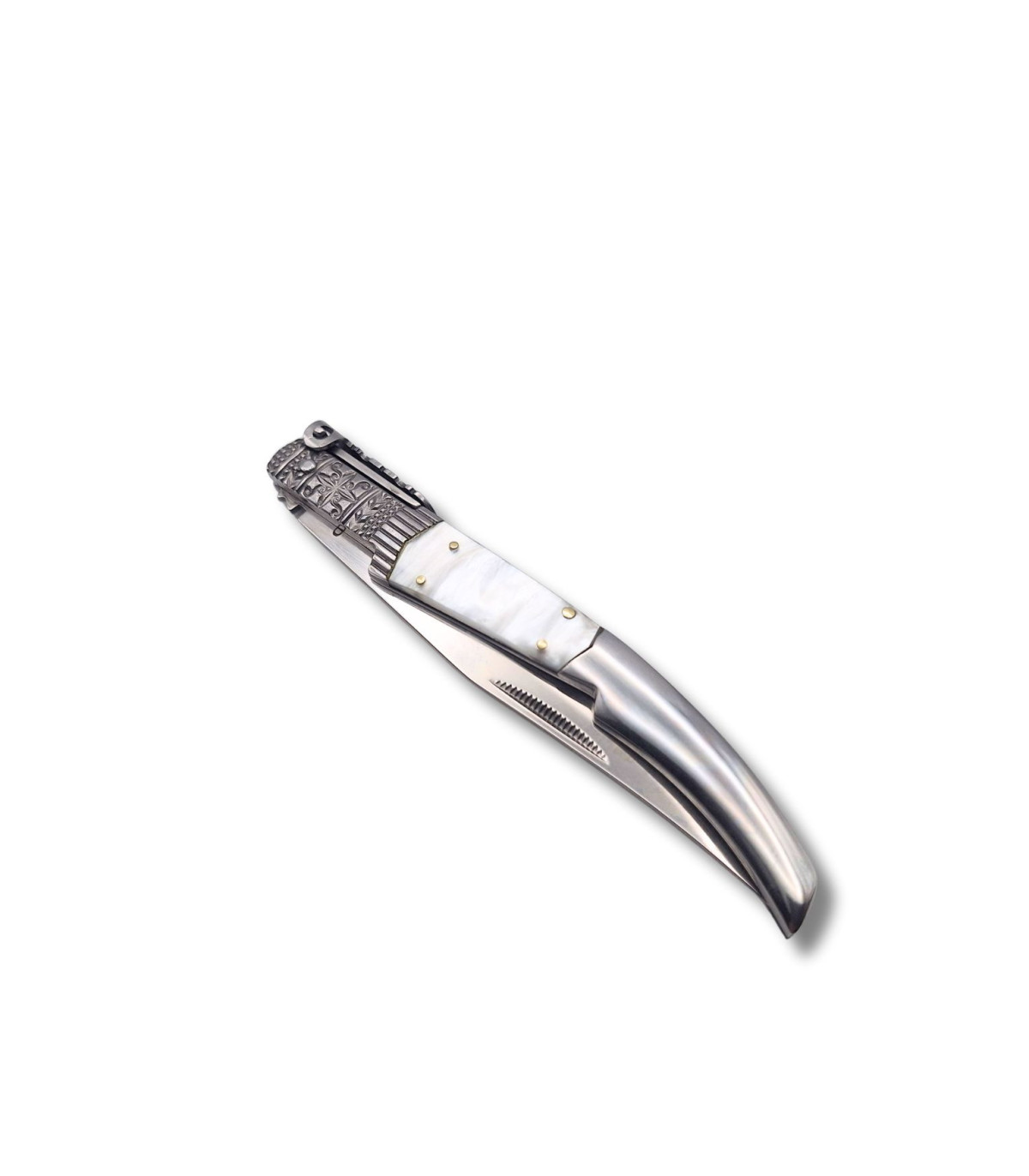 NAVAJA ARABE DE LUJO DECORADA ACRILICO BLANCO THIRD N49BD C