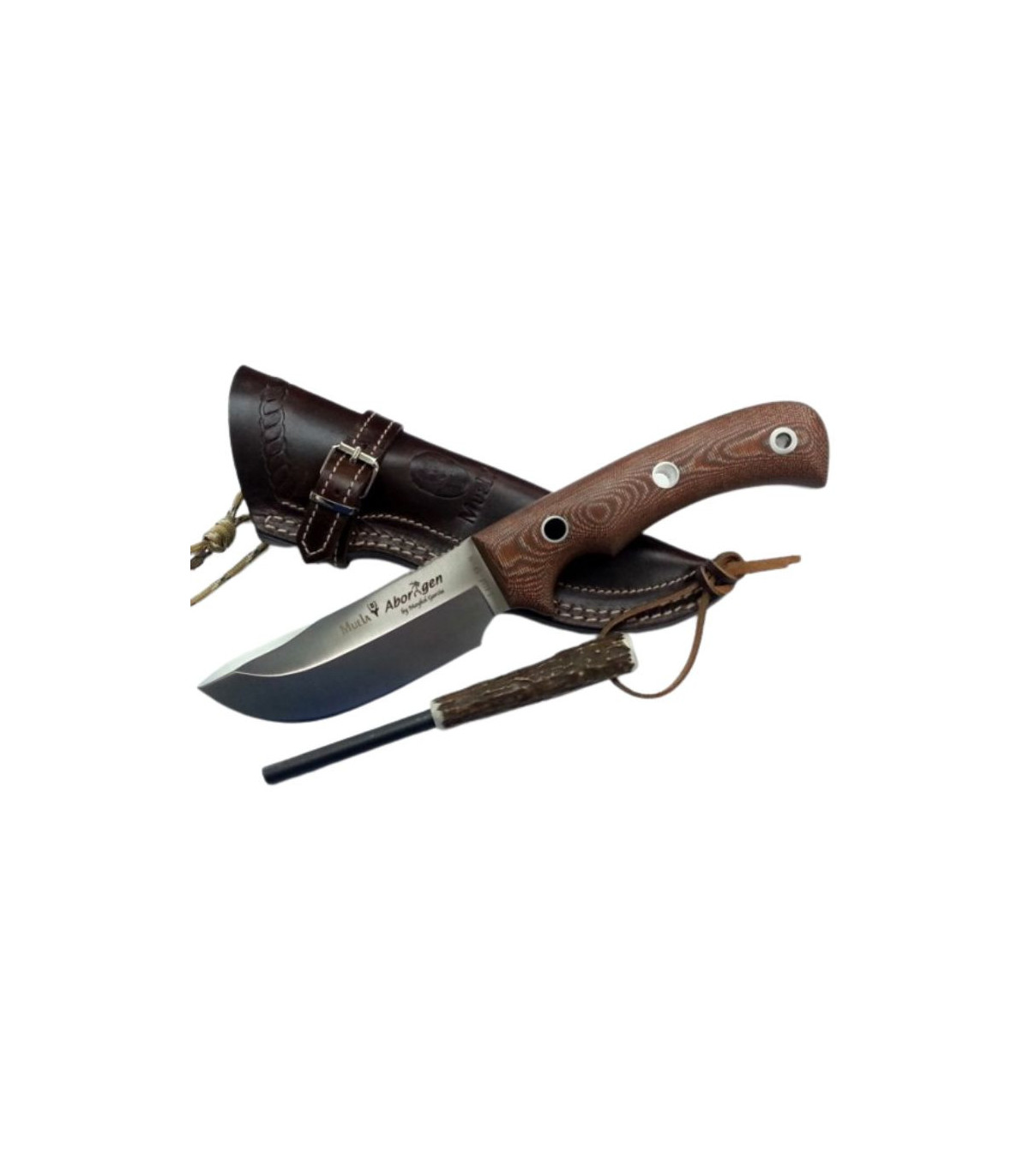 CUCHILLO ENTERIZO DE CAZA "ABORIGEN-12C" MUELA A