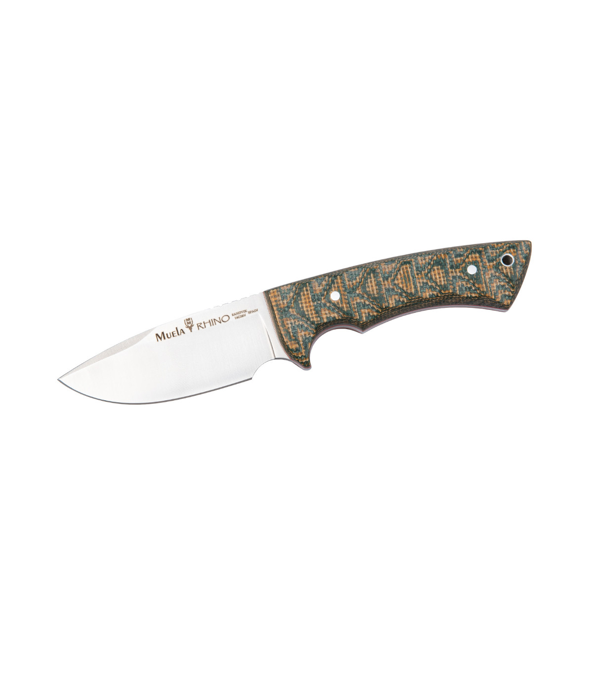 CUCHILLO ENTERIZO DESOLLADOR "RHINO-10SV.G" MUELA