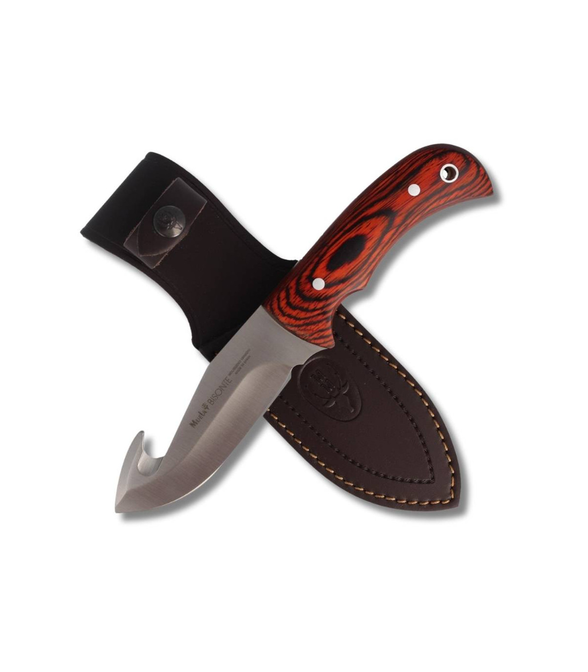 CUCHILLO ENTERIZO DESOLLADOR "BISONTE 11R" MUELA A