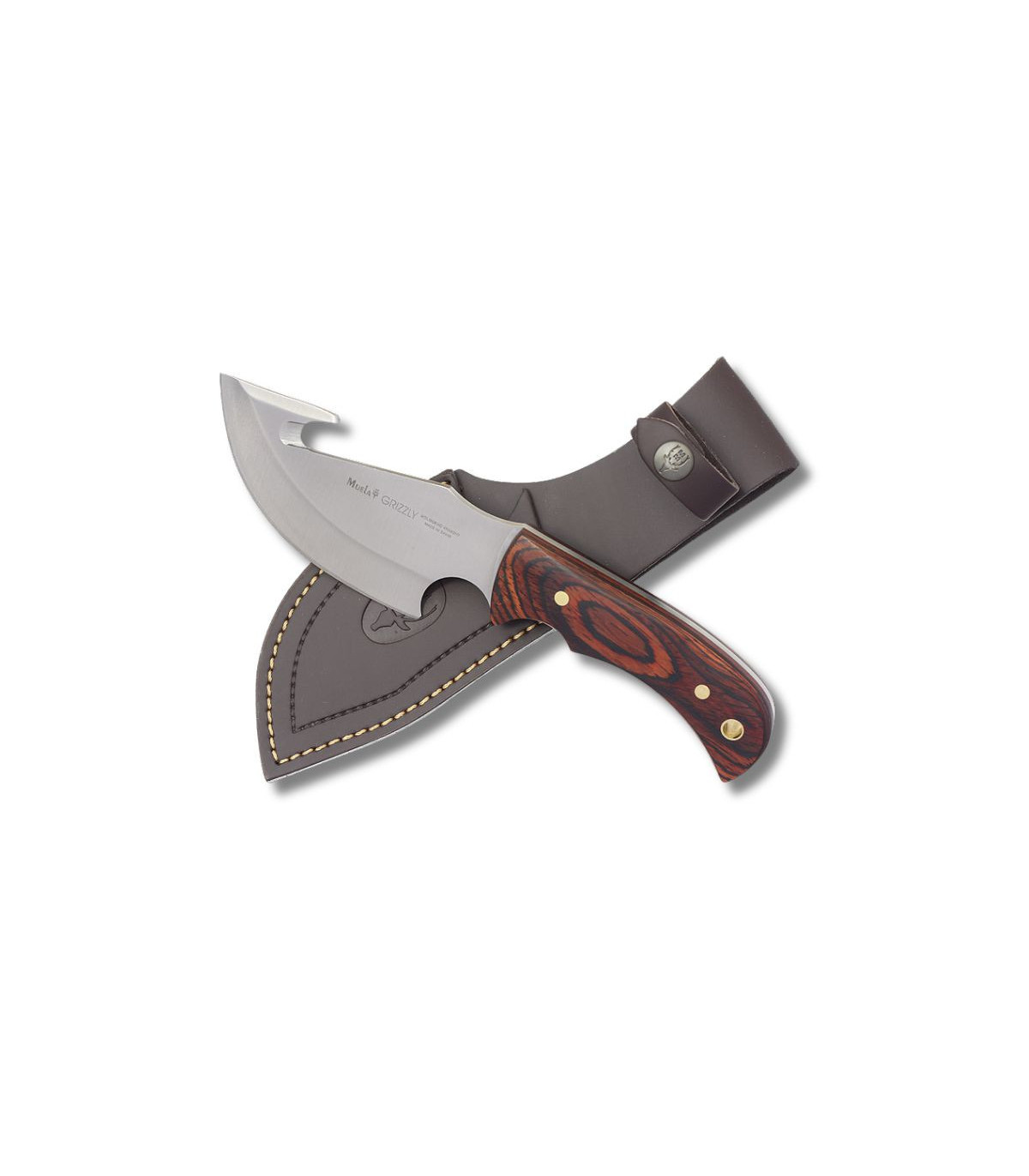 CUCHILLO ENTERIZO DESOLLADOR "GRIZZLY-12R" MUELA A