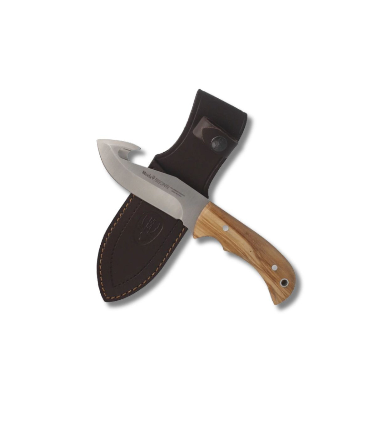 CUCHILLO ENTERIZO DESOLLADOR "BISONTE 11OL" MUELA A