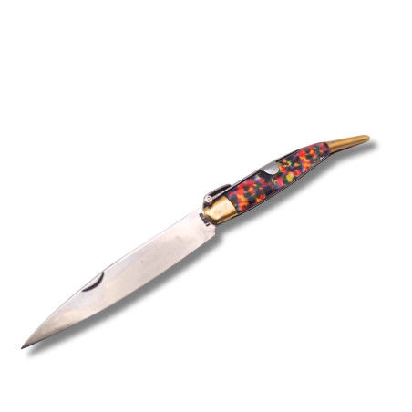 NAVAJA ARTESANA ESPADA IMPRESION DE PISTO R.BUSTOS 2