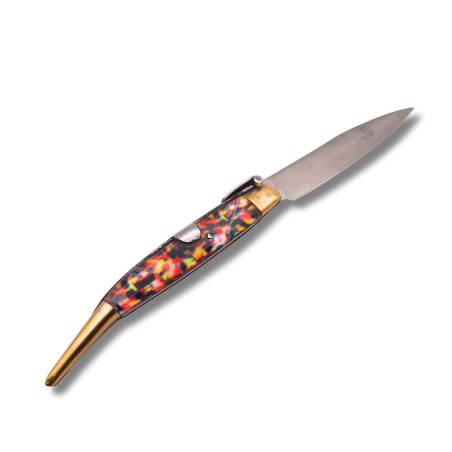 NAVAJA ARTESANA ESPADA IMPRESION DE PISTO R.BUSTOS 2 A