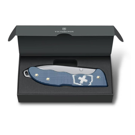 Navaja de AVENTURA "EVOQUE ALOX ESTRIADO A EDICCION LIMITADA 2025" VICTORINOX 0.9415.L26ZUL B